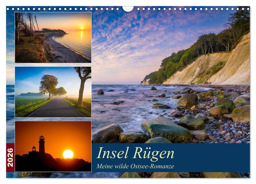 Produktbild: Insel Rügen - Meine wilde Ostsee-Romanze (Wandkalender 2026 DIN A3 quer), CALVENDO Monatskalender | Martin Wasilewski, Calvendo
