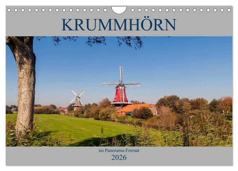 Produktbild: Krummhörn im Panorama-Format (Wandkalender 2026 DIN A4 quer), CALVENDO Monatskalender | Andrea Dreegmeyer, Calvendo
