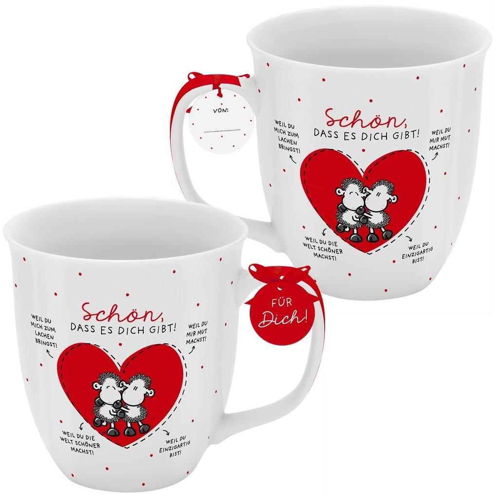 Weitere Ansicht: Tasse "Schön, dass es dich gibt! Weil du........!"