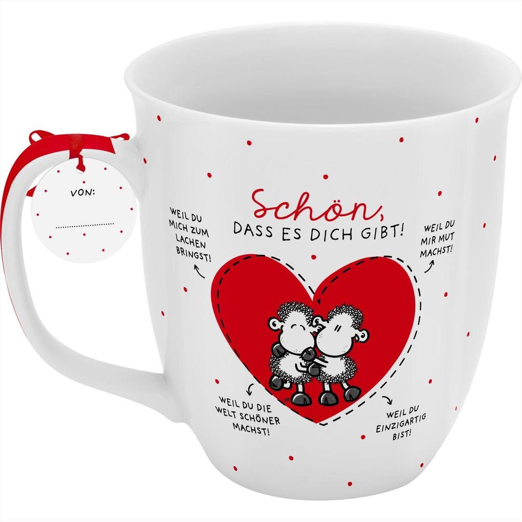 Weitere Ansicht: Tasse "Schön, dass es dich gibt! Weil du........!"