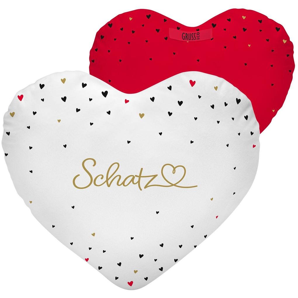 Weitere Ansicht: Plüschkissen mit Motiv "Schatz"