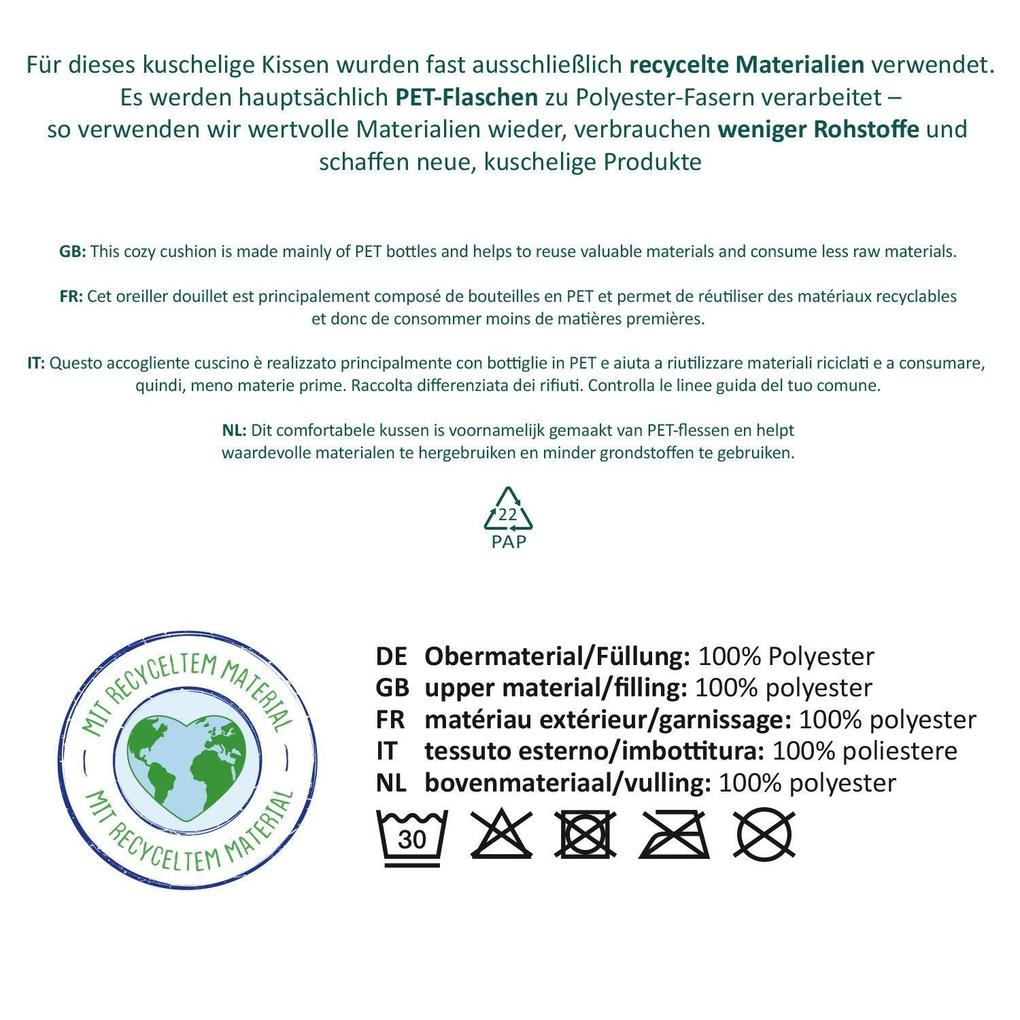 Weitere Ansicht: Plüschkissen mit Motiv "Schatz"