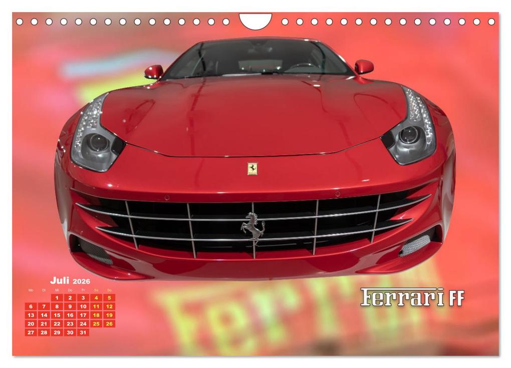 Weitere Ansicht: Ferrari - Synonym für Motorsport (Wandkalender 2026 DIN A4 quer), CALVENDO Monatskalender | Calvendo
