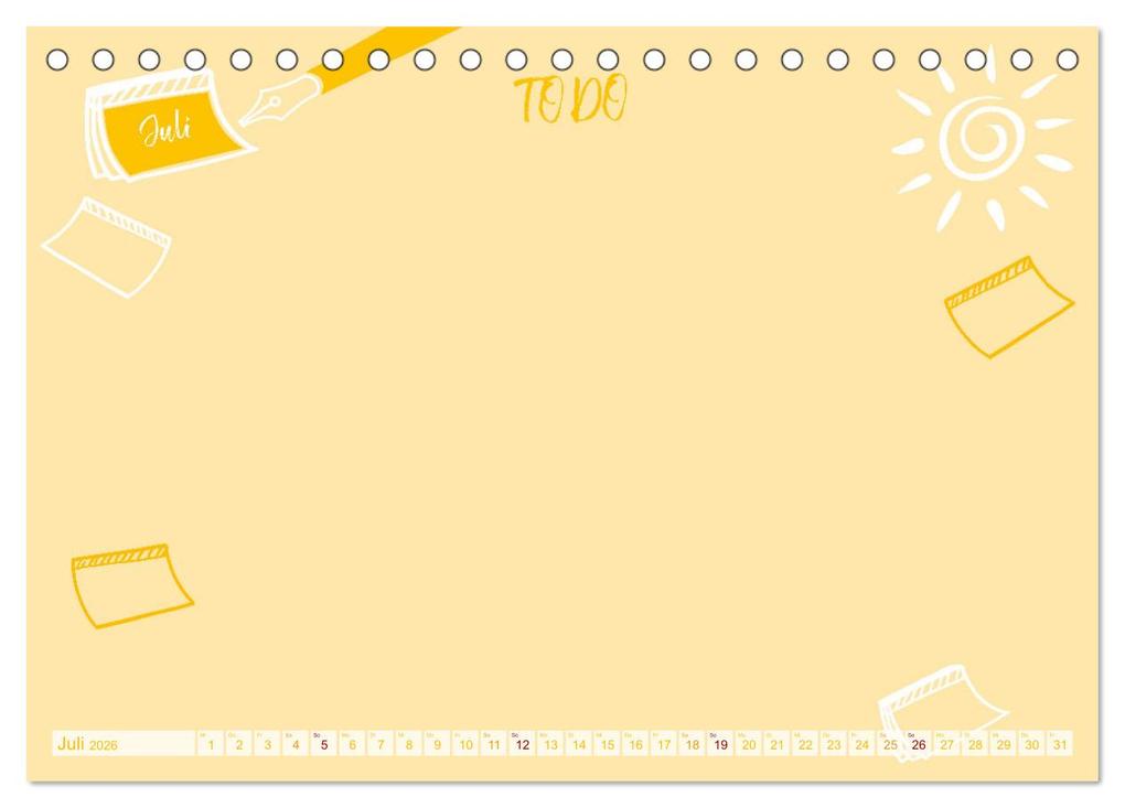 Weitere Ansicht: 12 x Zettelwirtschaft - Bastelkalender (Tischkalender 2026 DIN A5 quer), CALVENDO Monatskalender | Calvendo, ROTH-Design, ROTH-Design ROTH-Design