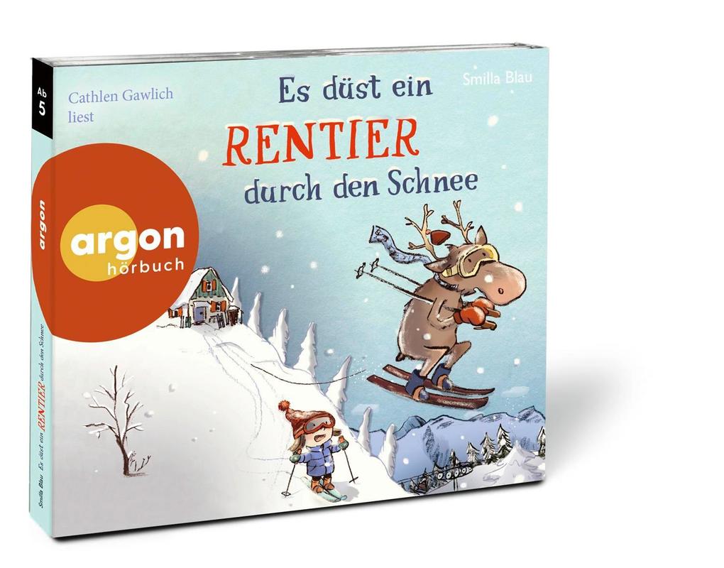 Weitere Ansicht: Es düst ein Rentier durch den Schnee | Smilla Blau