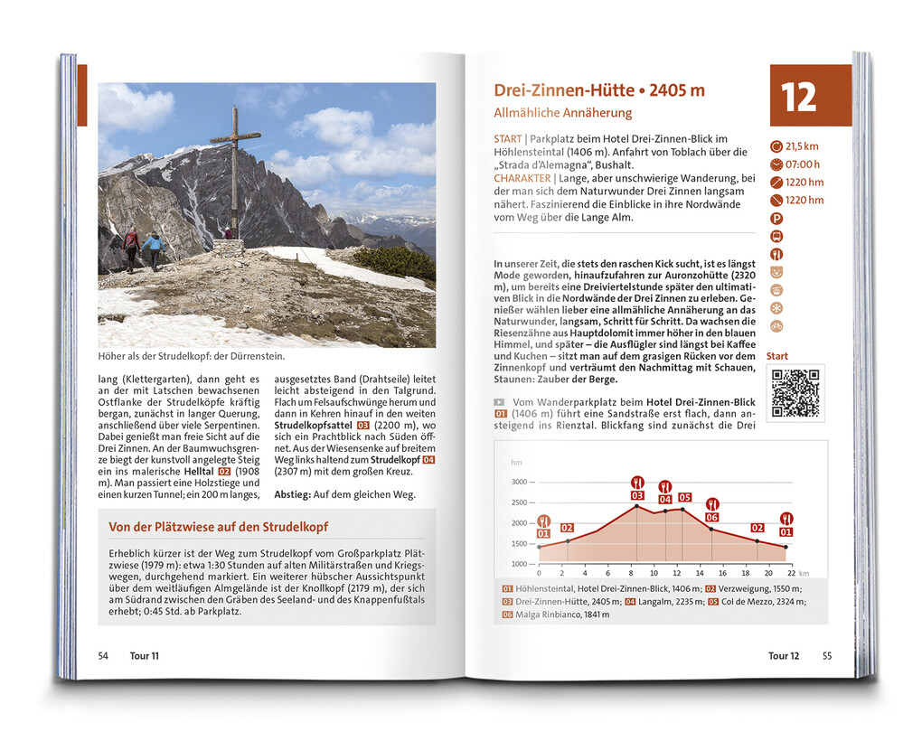 Weitere Ansicht: KOMPASS Wanderführer Sextner Dolomiten, Naturpark Drei Zinnen - Herausragende Dolomiten, 50 Touren mit Extra-Tourenkarte | Eugen E Hüsler