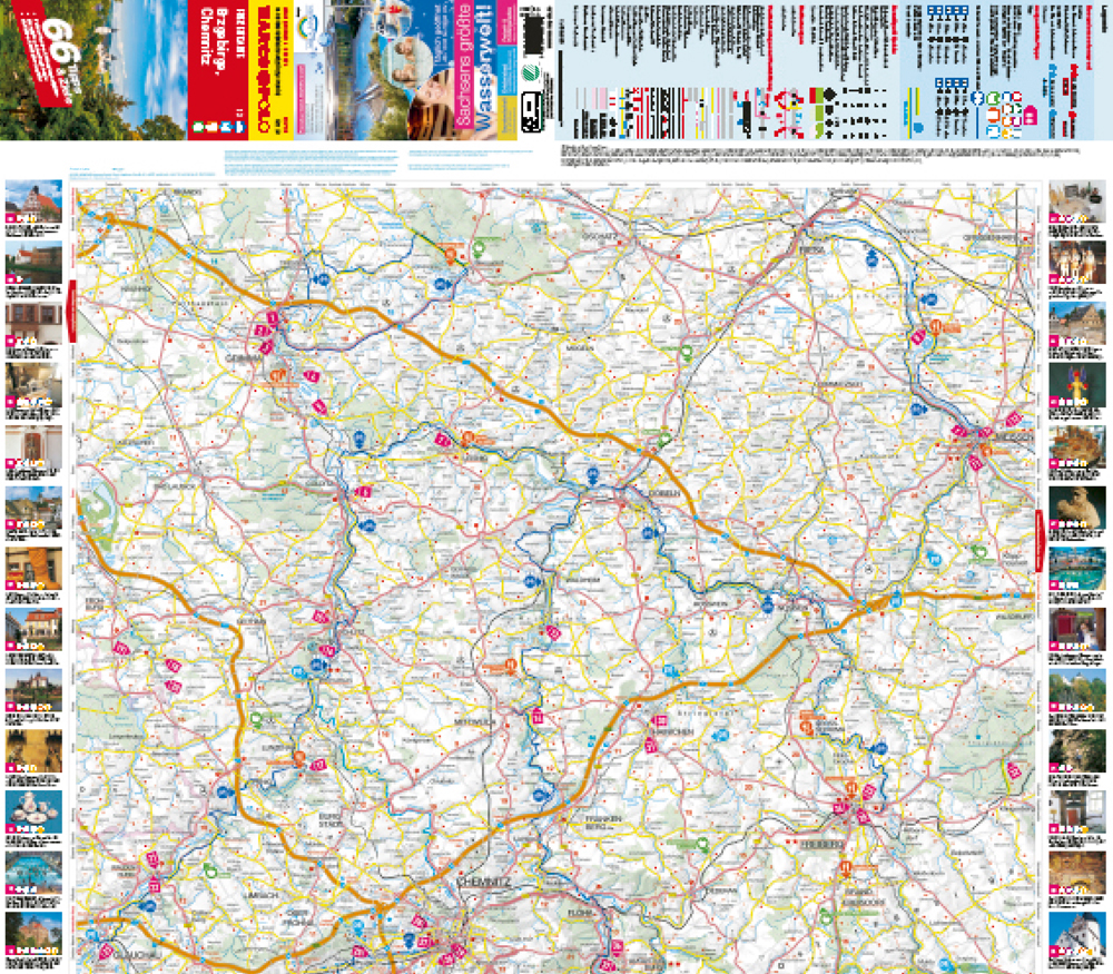 Weitere Ansicht: MARCO POLO Freizeitkarte 23 Erzgebirge, Chemnitz 1:100.000