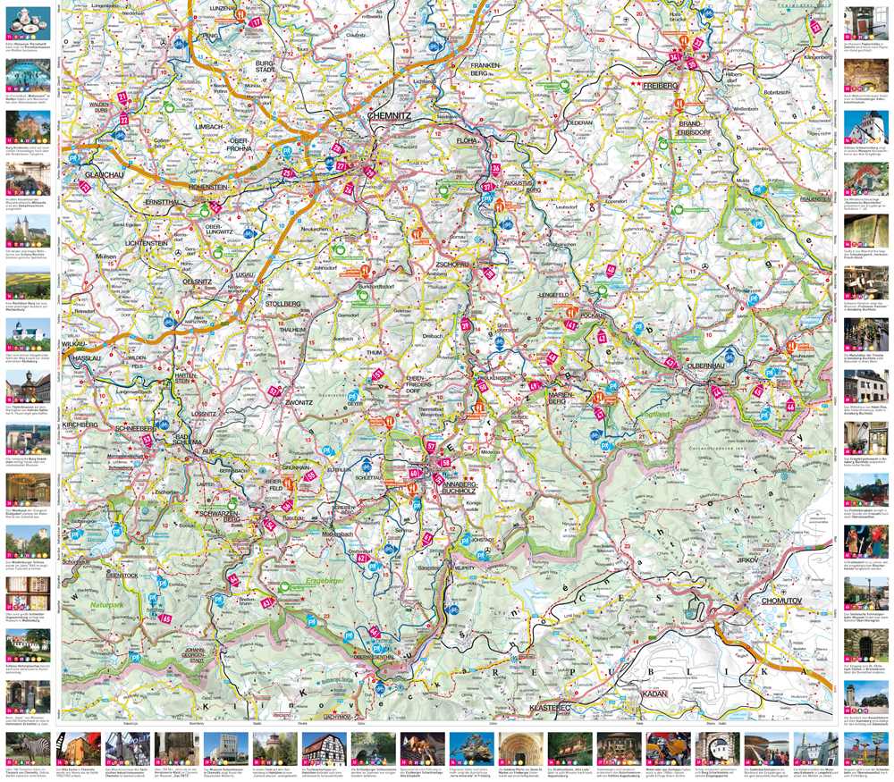 Weitere Ansicht: MARCO POLO Freizeitkarte 23 Erzgebirge, Chemnitz 1:100.000