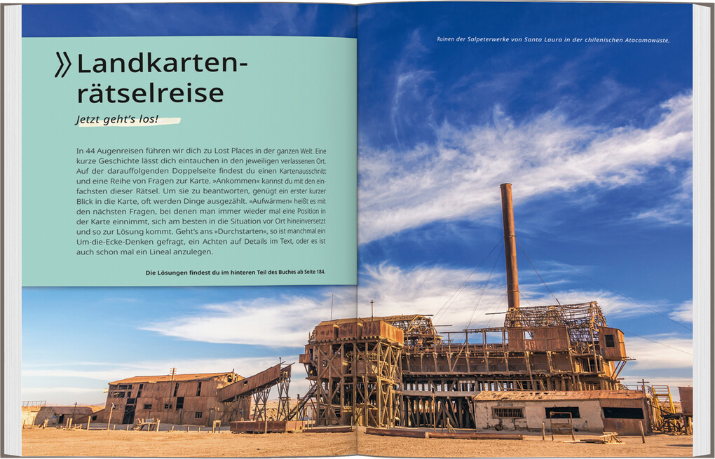Weitere Ansicht: Landkarten-Rätselreise Lost Places weltweit | Jens Bey, Thomas Kargl