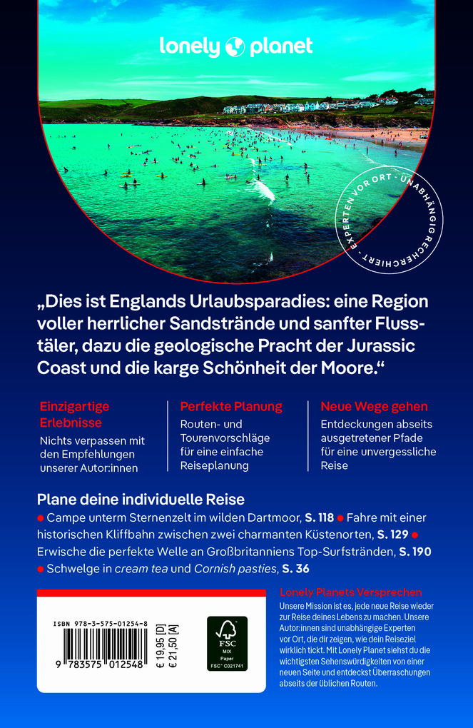 Weitere Ansicht: LONELY PLANET Reiseführer Cornwall & Devon | Oliver Berry, Emily Luxton