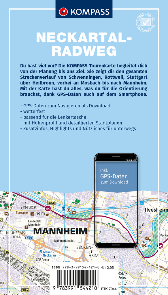 Weitere Ansicht: KOMPASS Fahrrad-Tourenkarte Neckartal-Radweg 1:50.000