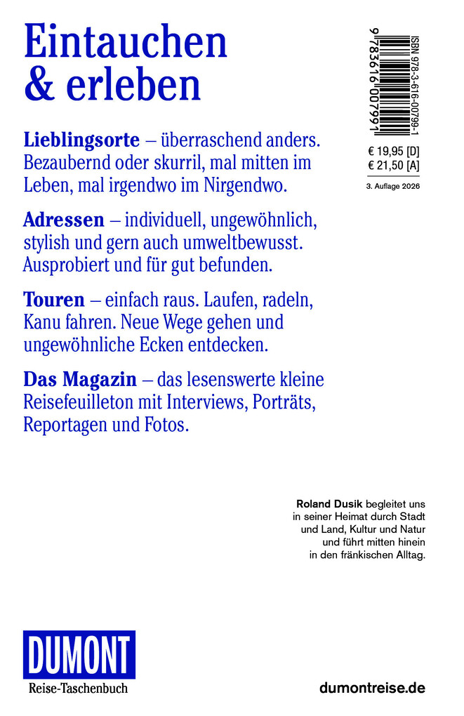 Weitere Ansicht: DUMONT Reise-Taschenbuch Reiseführer Franken | Roland Dusik