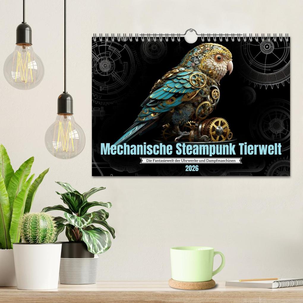 Weitere Ansicht: Mechanische Steampunk Tierwelt (Wandkalender 2026 DIN A4 quer), CALVENDO Monatskalender | Kerstin Waurick, Calvendo