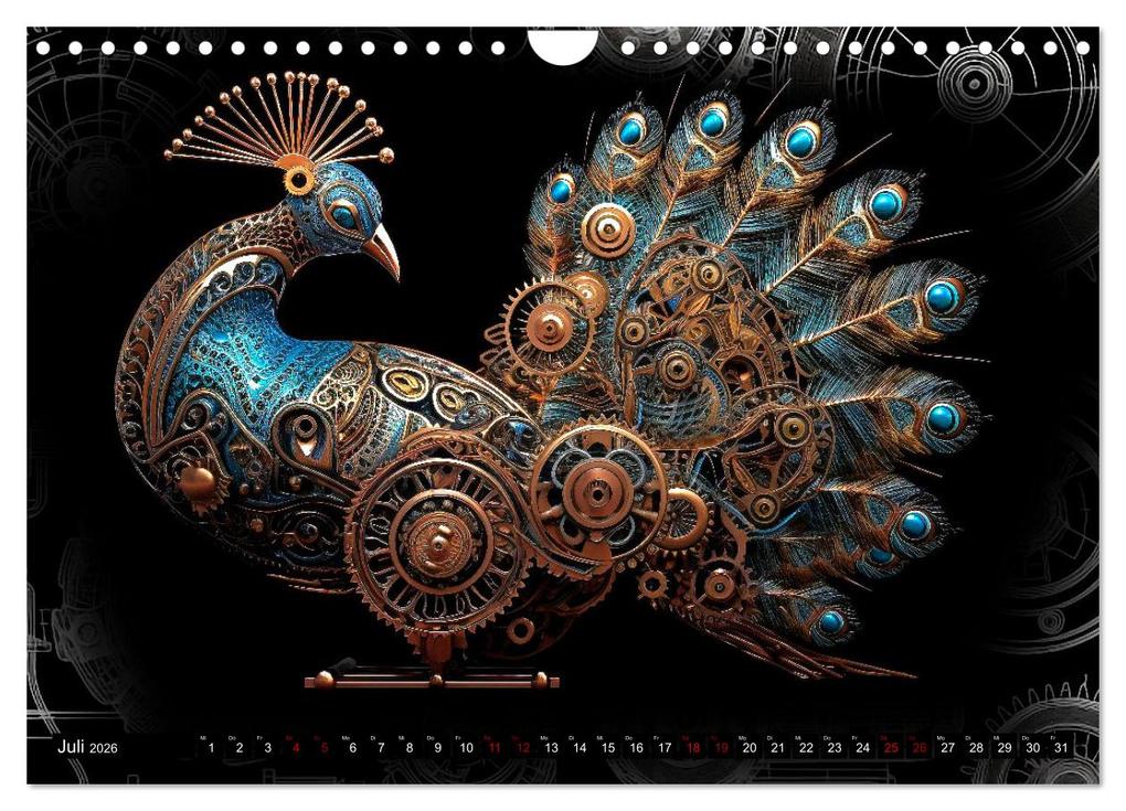 Weitere Ansicht: Mechanische Steampunk Tierwelt (Wandkalender 2026 DIN A4 quer), CALVENDO Monatskalender | Kerstin Waurick, Calvendo