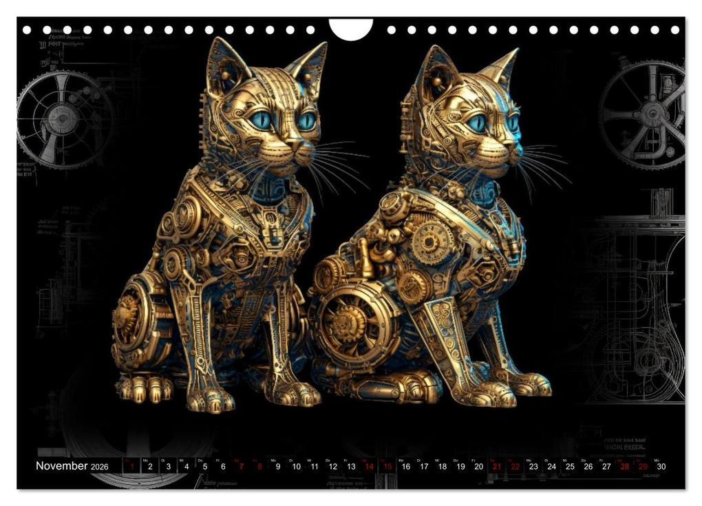 Weitere Ansicht: Mechanische Steampunk Tierwelt (Wandkalender 2026 DIN A4 quer), CALVENDO Monatskalender | Kerstin Waurick, Calvendo