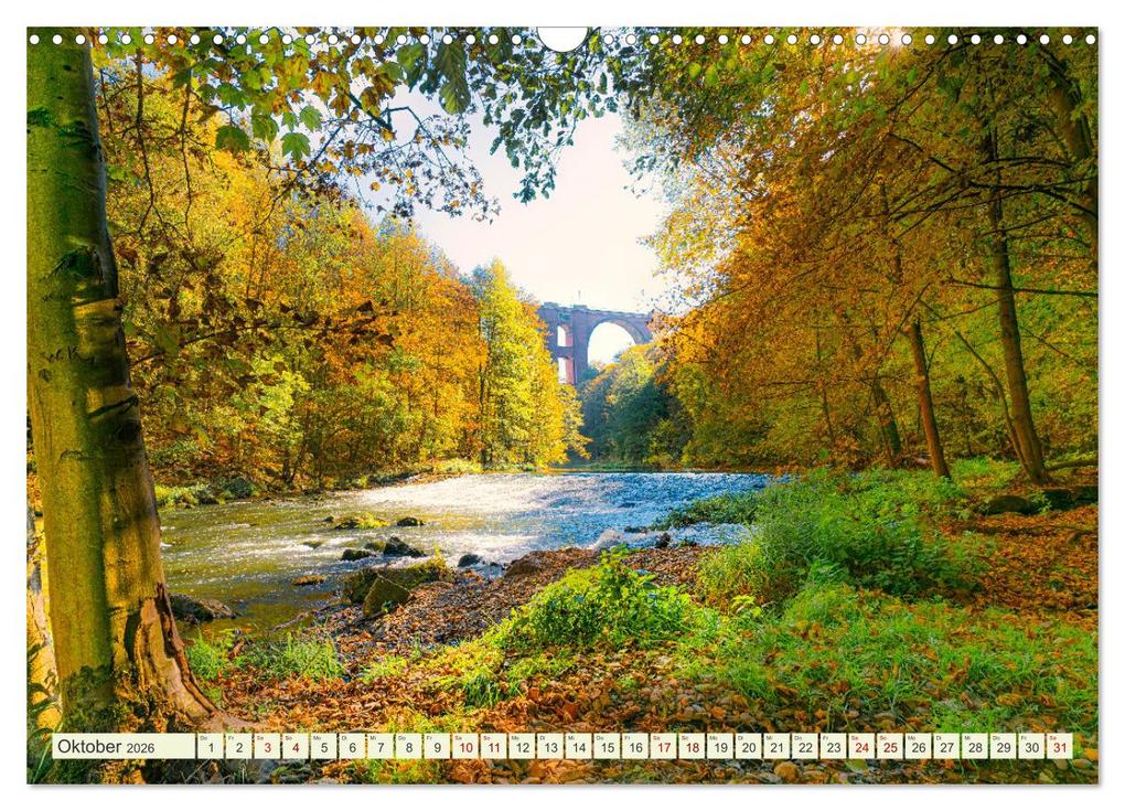 Weitere Ansicht: Vogtland - einzigartige Region im Vier - Länder - Eck (Wandkalender 2026 DIN A3 quer), CALVENDO Monatskalender | Ulrich Männel, Calvendo