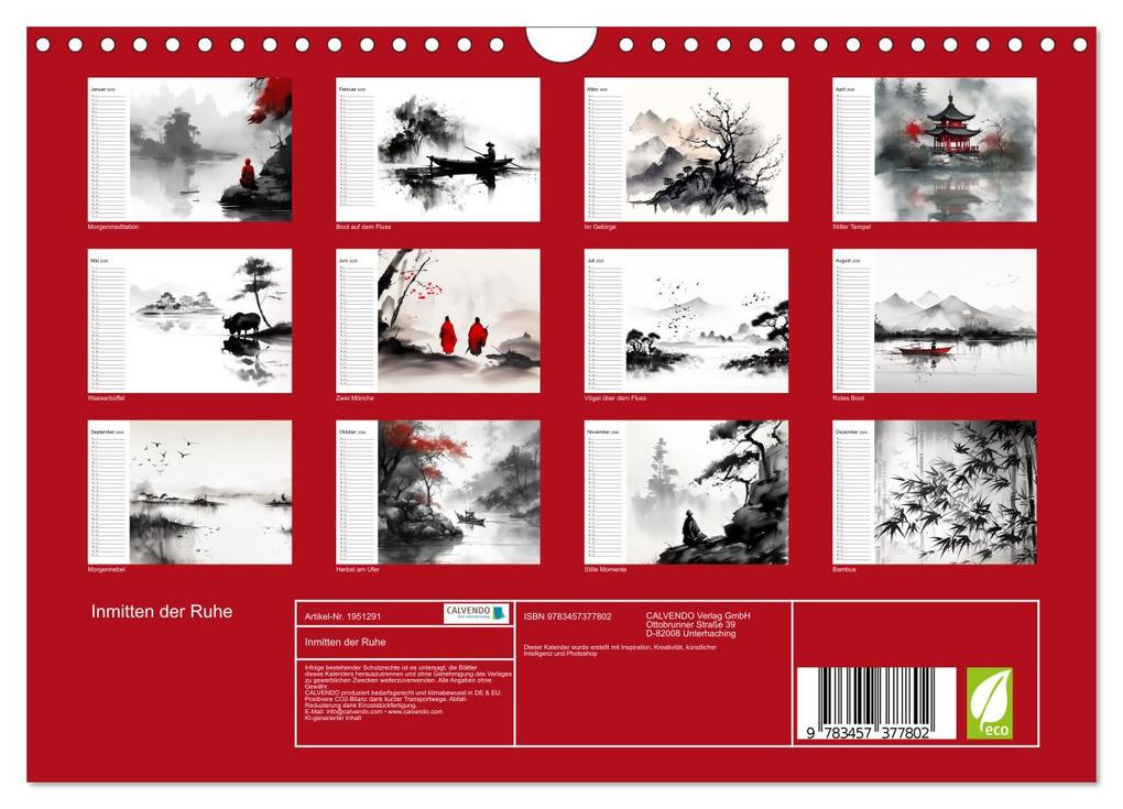 Weitere Ansicht: Inmitten der Ruhe (Wandkalender 2026 DIN A4 quer), CALVENDO Monatskalender | Kerstin Waurick, Calvendo