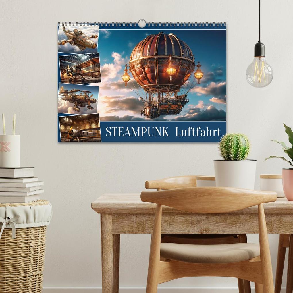 Weitere Ansicht: Steampunk Luftfahrt (Wandkalender 2026 DIN A3 quer), CALVENDO Monatskalender | Sabine Löwer, Calvendo