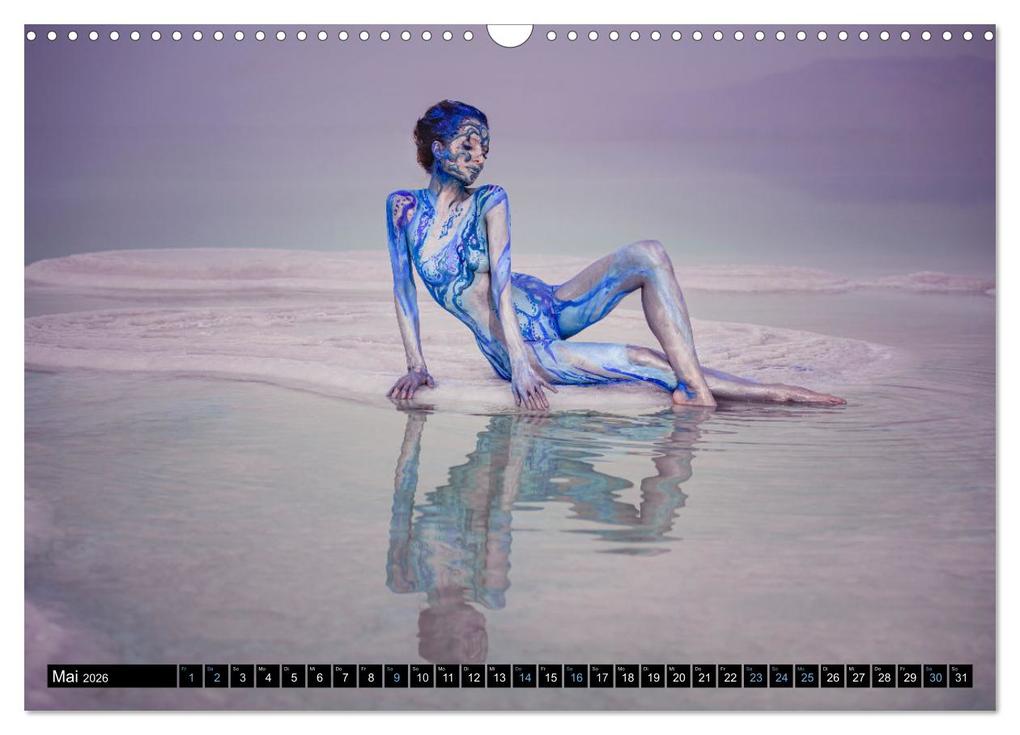 Weitere Ansicht: Naturwesen - Bodypainting Körperlandschaften (Wandkalender 2026 DIN A3 quer), CALVENDO Monatskalender | Julie Boehm, Calvendo
