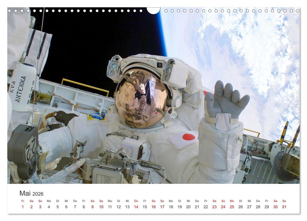 Weitere Ansicht: Astronauten - Menschen im Weltall (Wandkalender 2026 DIN A3 quer), CALVENDO Monatskalender | Calvendo, M. Scott
