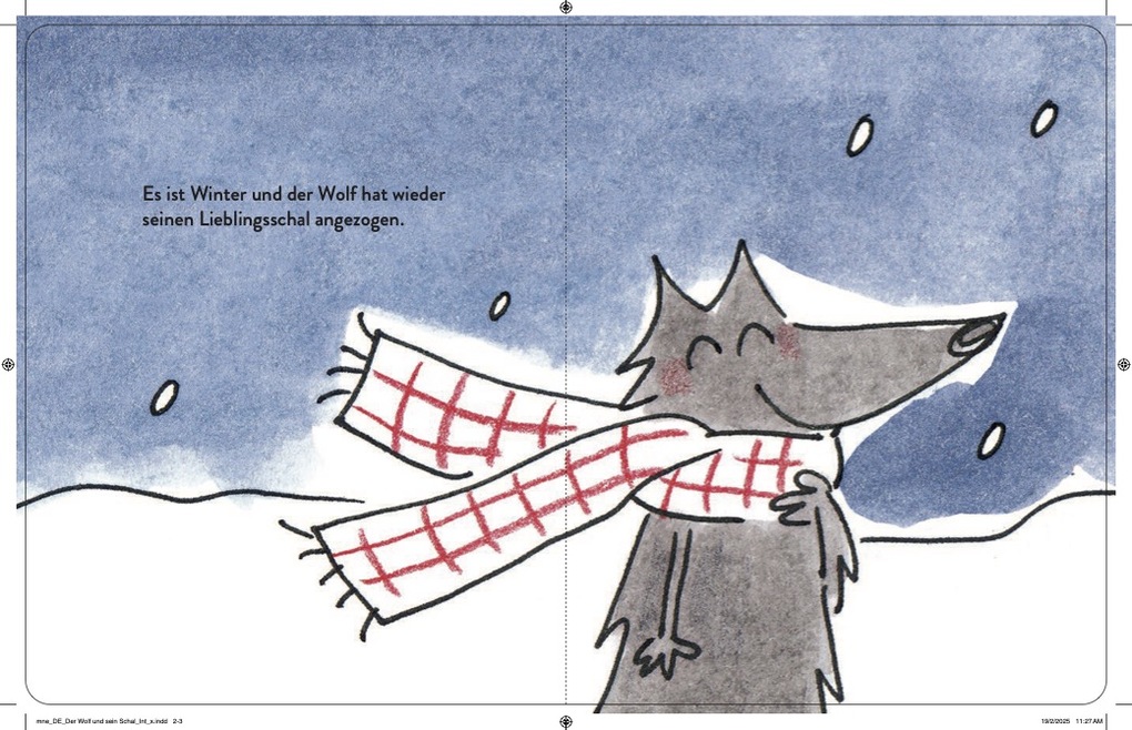 Weitere Ansicht: Der Wolf und sein Schal | Virginie Costa