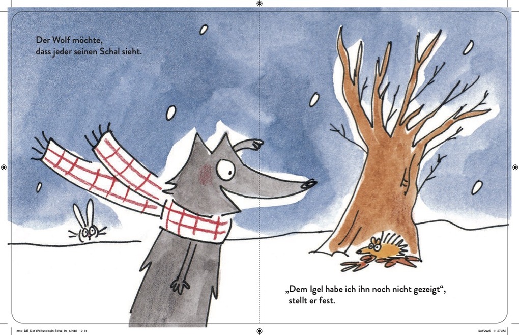 Weitere Ansicht: Der Wolf und sein Schal | Virginie Costa