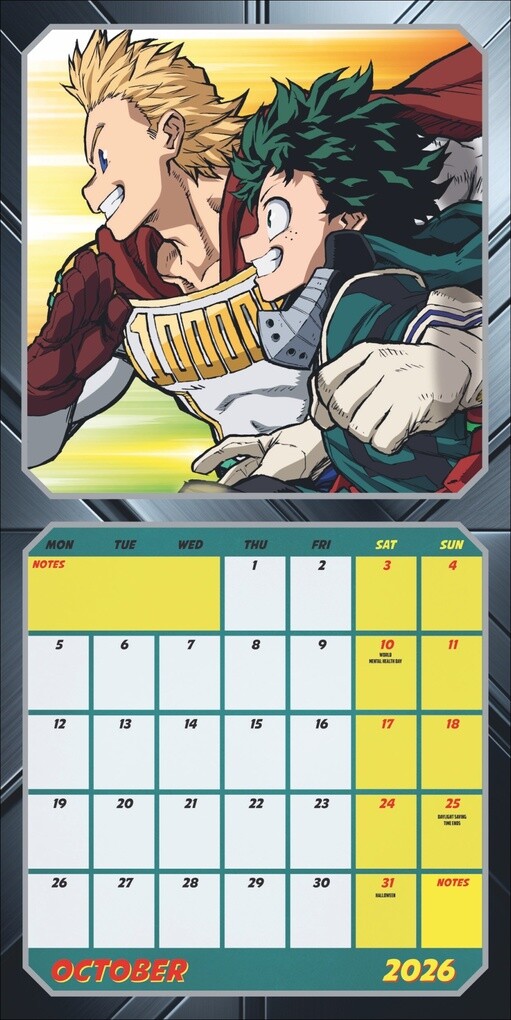 Weitere Ansicht: My Hero Academia Broschurkalender 2026