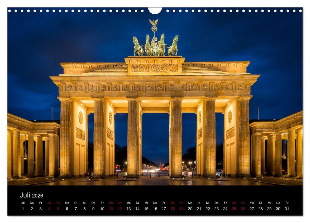Weitere Ansicht: Eine Reise durch Berlin bei Nacht (Wandkalender 2026 DIN A3 quer), CALVENDO Monatskalender | Oliver Nowak, Calvendo