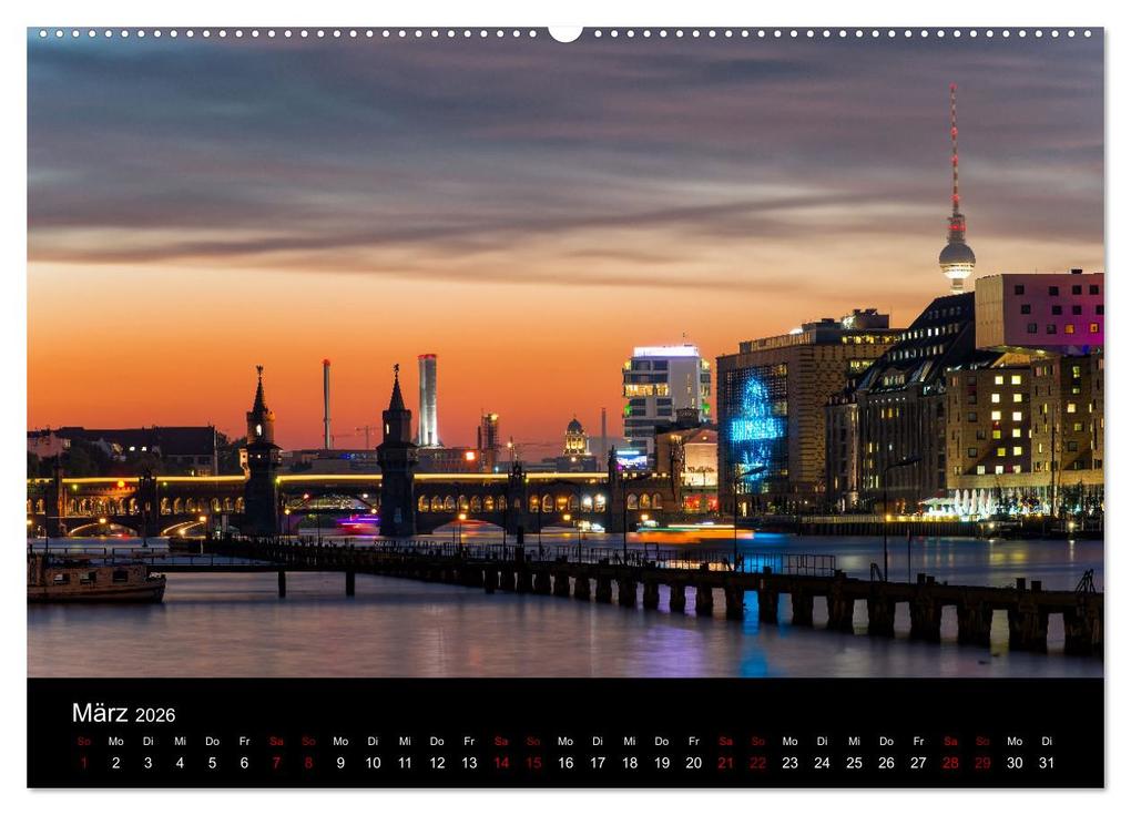 Weitere Ansicht: Eine Reise durch Berlin bei Nacht (Wandkalender 2026 DIN A2 quer), CALVENDO Monatskalender | Oliver Nowak, Calvendo