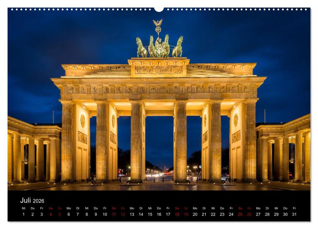 Weitere Ansicht: Eine Reise durch Berlin bei Nacht (Wandkalender 2026 DIN A2 quer), CALVENDO Monatskalender | Oliver Nowak, Calvendo