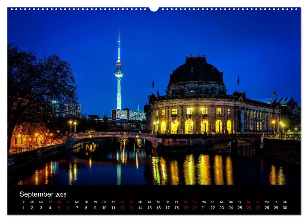 Weitere Ansicht: Eine Reise durch Berlin bei Nacht (Wandkalender 2026 DIN A2 quer), CALVENDO Monatskalender | Oliver Nowak, Calvendo