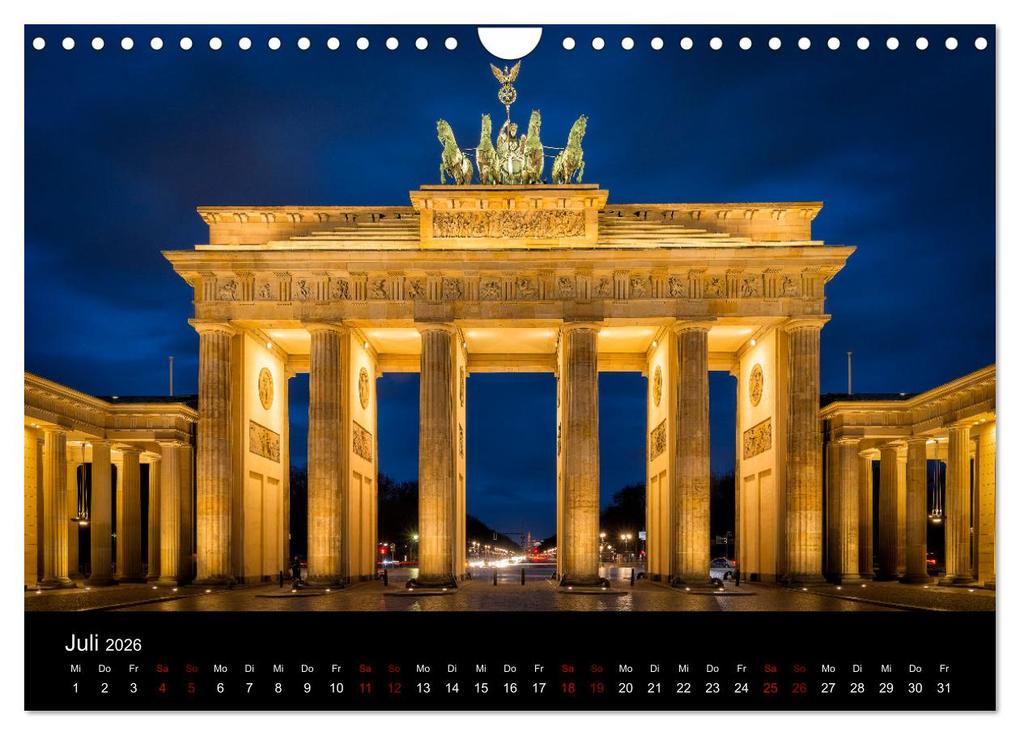 Weitere Ansicht: Eine Reise durch Berlin bei Nacht (Wandkalender 2026 DIN A4 quer), CALVENDO Monatskalender | Oliver Nowak, Calvendo