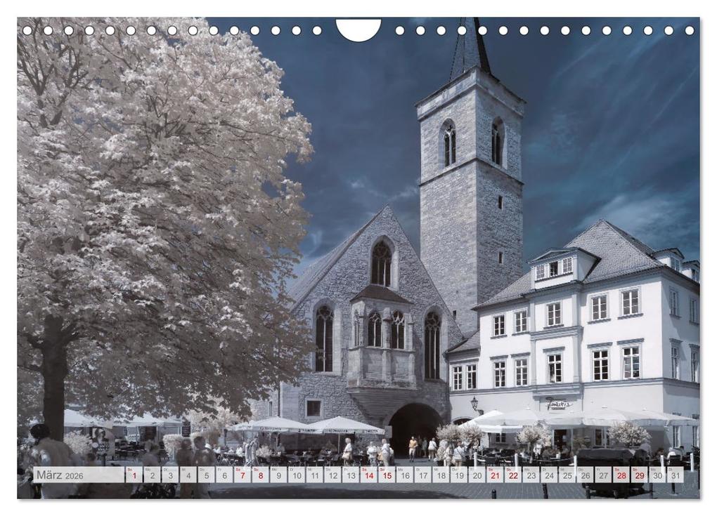 Weitere Ansicht: Erfurt - Infrarotfotografien von Kurt Lochte (Wandkalender 2026 DIN A4 quer), CALVENDO Monatskalender | Kurt Lochte, Calvendo