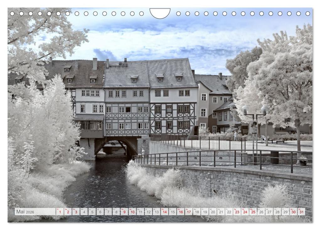 Weitere Ansicht: Erfurt - Infrarotfotografien von Kurt Lochte (Wandkalender 2026 DIN A4 quer), CALVENDO Monatskalender | Kurt Lochte, Calvendo