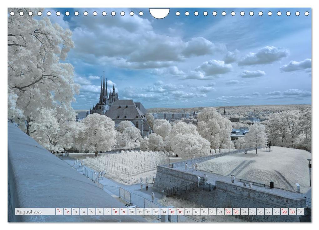 Weitere Ansicht: Erfurt - Infrarotfotografien von Kurt Lochte (Wandkalender 2026 DIN A4 quer), CALVENDO Monatskalender | Kurt Lochte, Calvendo