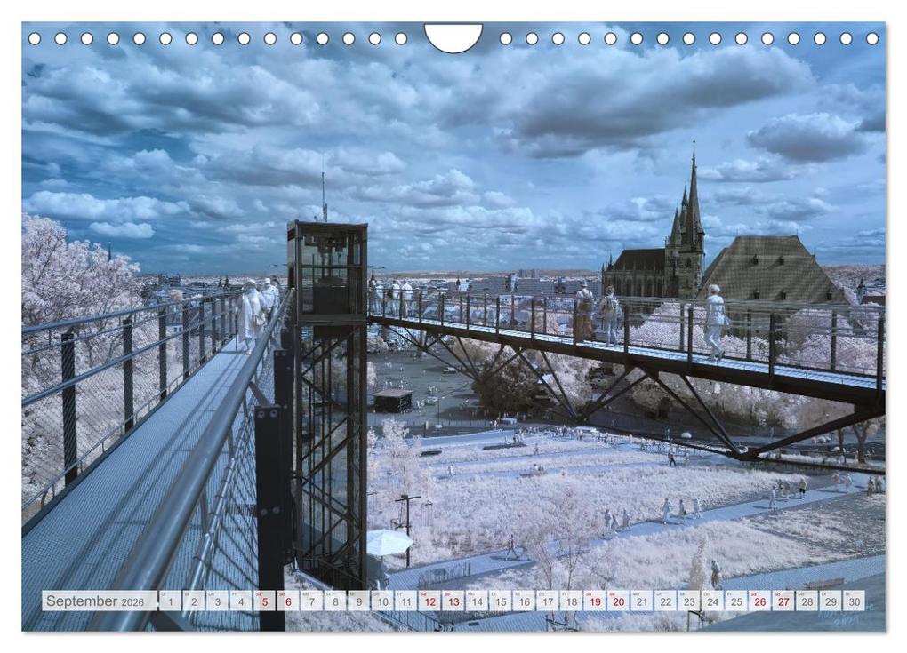 Weitere Ansicht: Erfurt - Infrarotfotografien von Kurt Lochte (Wandkalender 2026 DIN A4 quer), CALVENDO Monatskalender | Kurt Lochte, Calvendo