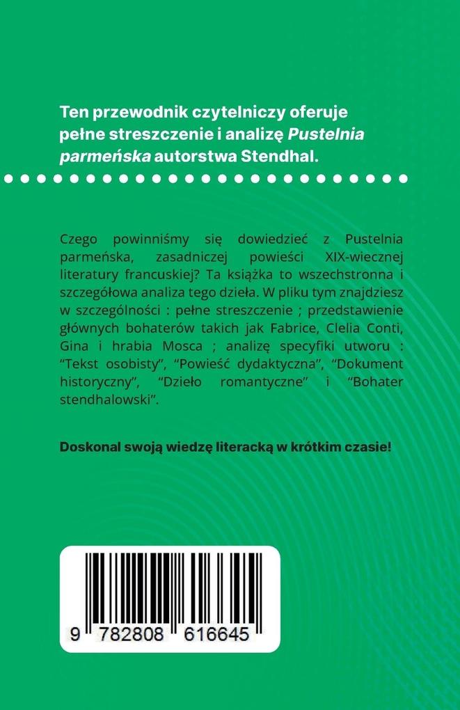 Weitere Ansicht: Pustelnia parmeska ksika Stendhal (Analiza ksiki) | Lucile Lhoste