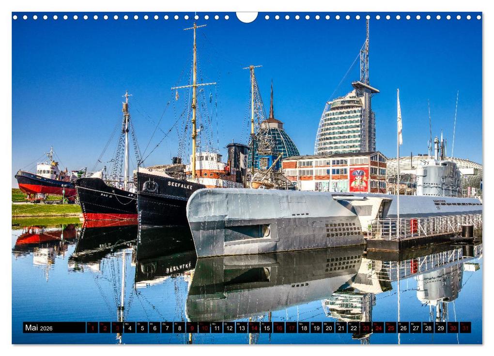 Weitere Ansicht: BREMERHAVEN Maritimes in der Seestadt (Wandkalender 2026 DIN A3 quer), CALVENDO Monatskalender | Bernd Maertens, Calvendo