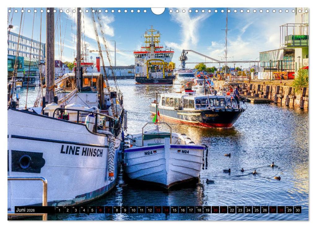 Weitere Ansicht: BREMERHAVEN Maritimes in der Seestadt (Wandkalender 2026 DIN A3 quer), CALVENDO Monatskalender | Bernd Maertens, Calvendo