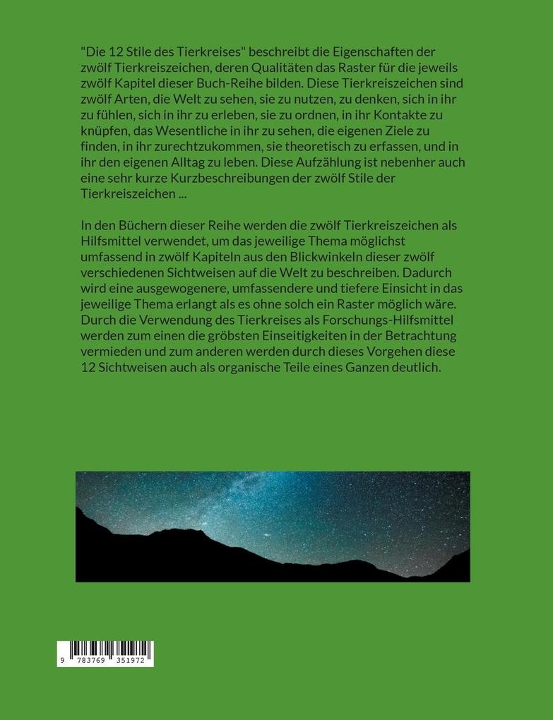 Weitere Ansicht: Die 12 Stile des Tierkreises | Harry Eilenstein