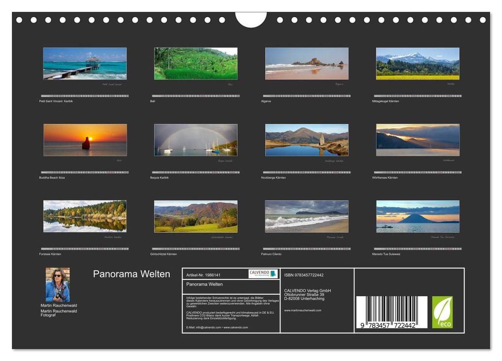 Weitere Ansicht: Panorama Welten (Wandkalender 2026 DIN A4 quer), CALVENDO Monatskalender | Martin Rauchenwald, Calvendo