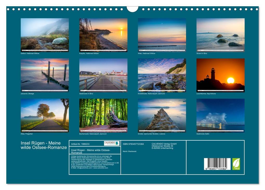 Weitere Ansicht: Insel Rügen - Meine wilde Ostsee-Romanze (Wandkalender 2026 DIN A3 quer), CALVENDO Monatskalender | Martin Wasilewski, Calvendo