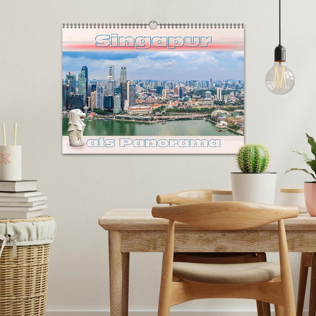 Weitere Ansicht: Singapur als Panorama (Wandkalender 2026 DIN A3 quer), CALVENDO Monatskalender | Calvendo, Dieter Gödecke