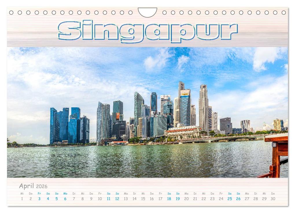 Weitere Ansicht: Singapur als Panorama (Wandkalender 2026 DIN A4 quer), CALVENDO Monatskalender | Calvendo, Dieter Gödecke