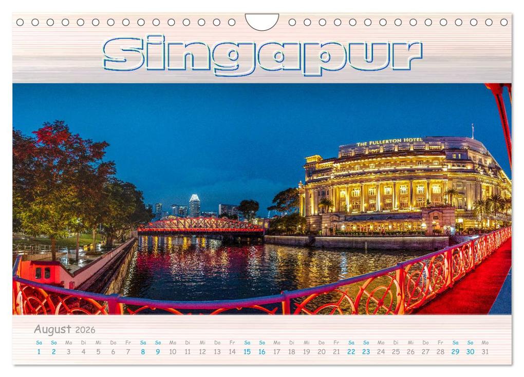 Weitere Ansicht: Singapur als Panorama (Wandkalender 2026 DIN A4 quer), CALVENDO Monatskalender | Calvendo, Dieter Gödecke