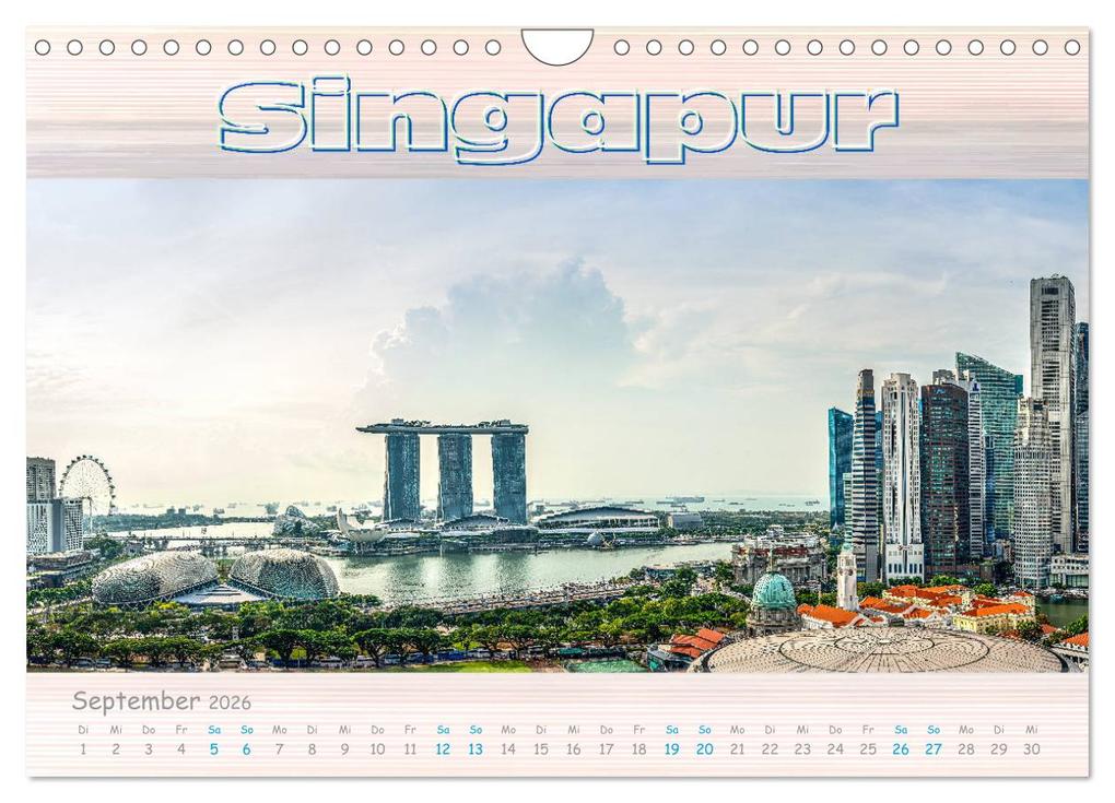 Weitere Ansicht: Singapur als Panorama (Wandkalender 2026 DIN A4 quer), CALVENDO Monatskalender | Calvendo, Dieter Gödecke