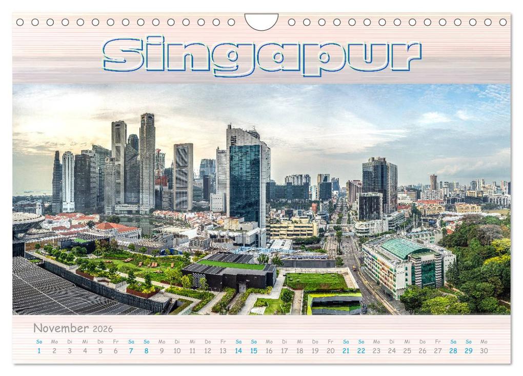 Weitere Ansicht: Singapur als Panorama (Wandkalender 2026 DIN A4 quer), CALVENDO Monatskalender | Calvendo, Dieter Gödecke