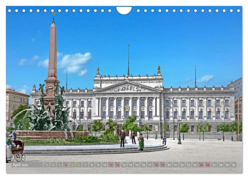 Weitere Ansicht: Leipzig zur Kaiserzeit in Farbe (Wandkalender 2026 DIN A4 quer), CALVENDO Monatskalender | André Tetsch, Calvendo