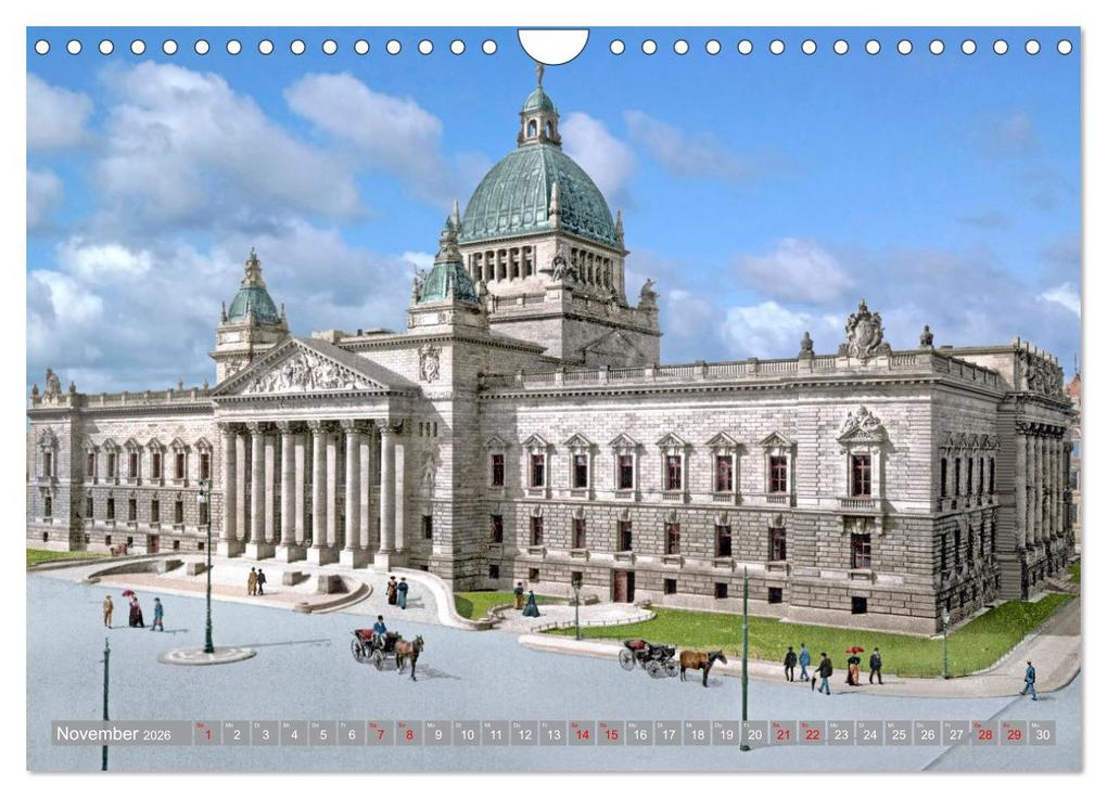 Weitere Ansicht: Leipzig zur Kaiserzeit in Farbe (Wandkalender 2026 DIN A4 quer), CALVENDO Monatskalender | André Tetsch, Calvendo