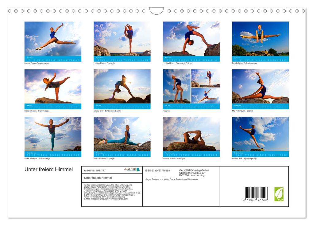 Weitere Ansicht: Unter freiem Himmel (Wandkalender 2026 DIN A3 quer), CALVENDO Monatskalender | Calvendo